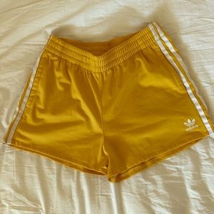 Yellow Adidas women’s shorts